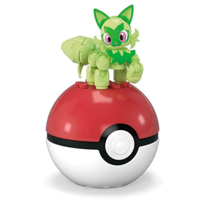 MEGA Pokemon Sprigatito Action Figure Building Set with Poke Ball (27 pc)