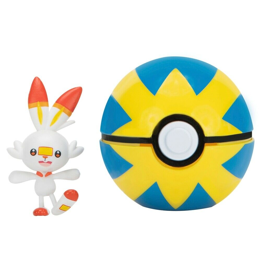 Pokémon  Clip 'N' Go - Scorbunny + Quick Ball