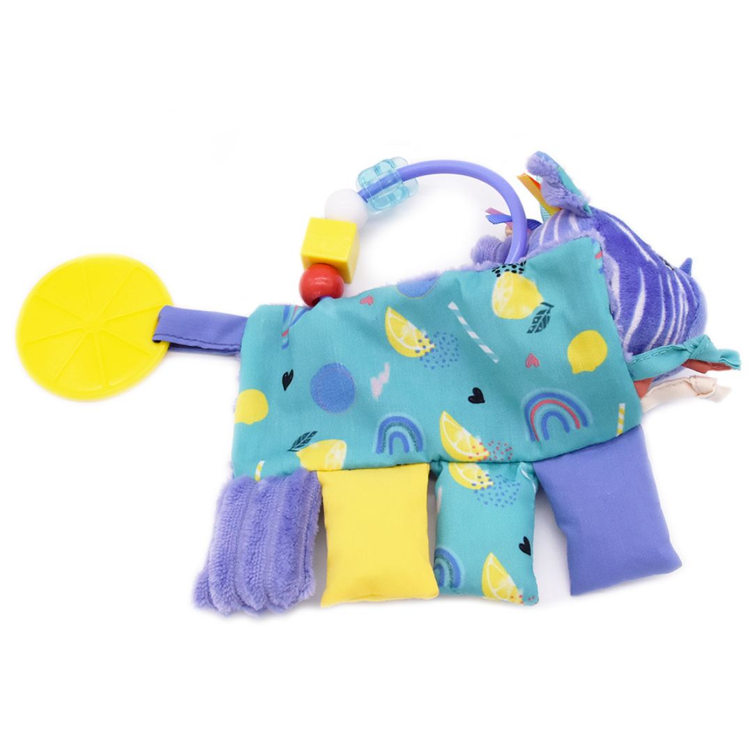 Les Deglingos Baby Activity Rattle, Kiprokos the Zebra