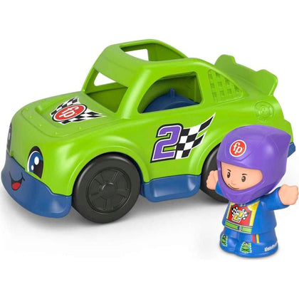 Fisher-Price Little People Race Car, Push-Along Vehicle and Figure Set