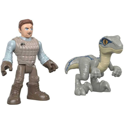 Fisher-Price Imaginext Jurassic World Owen & Blue, 2-Figure Pack