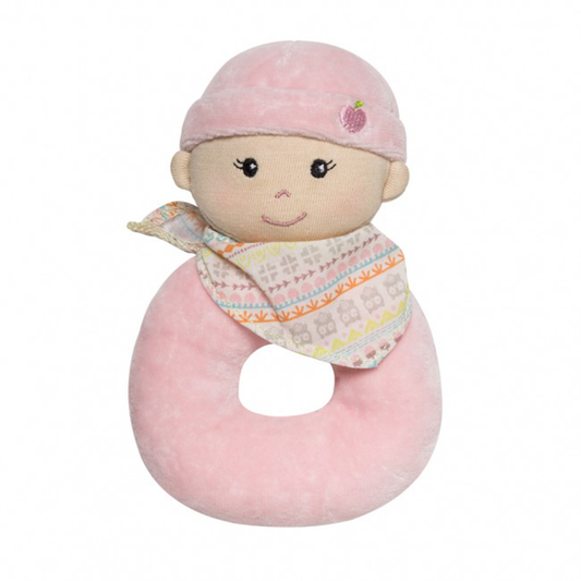 Apple Park Baby Girl Ring Rattle