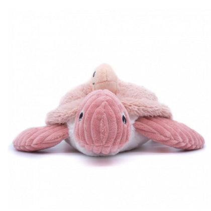Les Deglingos Ptipotos Savenou Mama & Baby Pink Turtle Plush