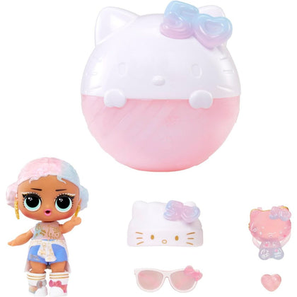 L.O.L. Surprise LOL Loves Hello Kitty Tots Crystal Cutie Limited Edition 50th Anniversary, 1 Figure Pack, Styles May Vary