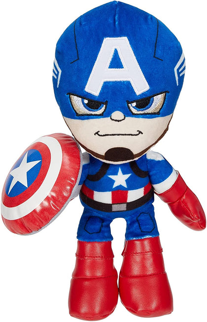 Marvel Plush Character, Captain America Super Hero 8-inch Soft Doll for Ages 3 Years+