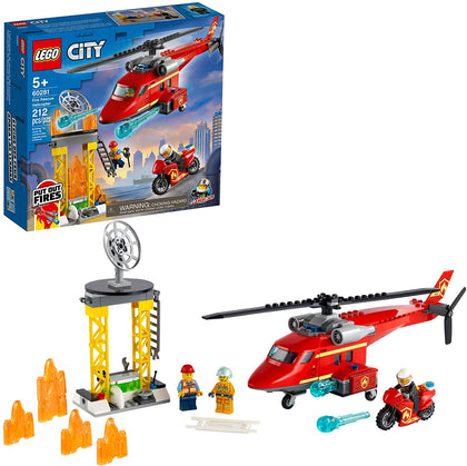 LEGO® City 60281 Fire Rescue Helicopter, New 2021 (212 Pieces)