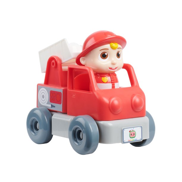 Cocomelon Build-A-Vehicle, JJ in Red Fire Truck 4 Piece Set