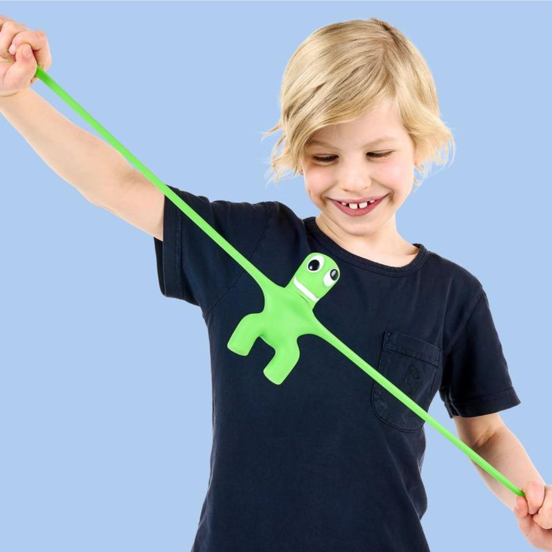 Goo Jit Zu Rainbow Friends Blau – Super Dehnbare, Quetschbare Actionfigur Mit Wasserperlen-Füllung Für Kinder