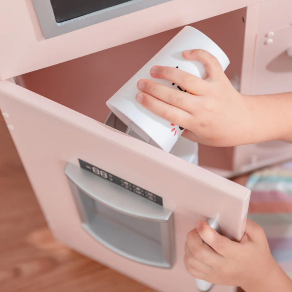 Teamson Kids Little Chef Westchester Retro Play Kitchen, Pink