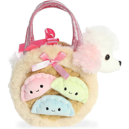 Aurora® Fancy Pals™ Dim Sum Poodle™ 7 Inch Stuffed Animal with Purse Carrier