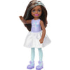 Barbie Chelsea Cutie Reveal Small Doll & Accessories, Brunette with Poodle Costume, 6 Surprises