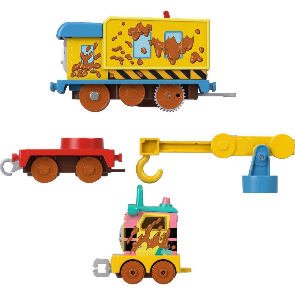 Thomas & Friends Motorized Greatest Moments Carly the Crane & Sandy the Rail Speeder, Ages 3+