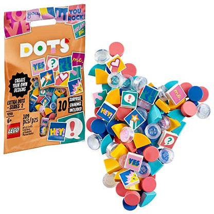 LEGO® DOTS Extra DOTS Series 2 41916 DIY Craft Kit – 109 Pieces for Bracelet & Decor Design