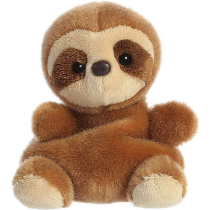 Front view thumbnail of the cute Slomo Sloth plush sitting straight, highlighting its dark safety eyes, small button nose, and cream-colored paw pads.