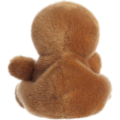 Rear view thumbnail of the Aurora sloth stuffed toy displaying its smooth, solid brown plush backing and relaxed understuffed shape.