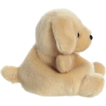 Side profile view thumbnail of the mini retriever plush showcasing its soft floppy ear, rounded back profile, and a tiny stubby tail.