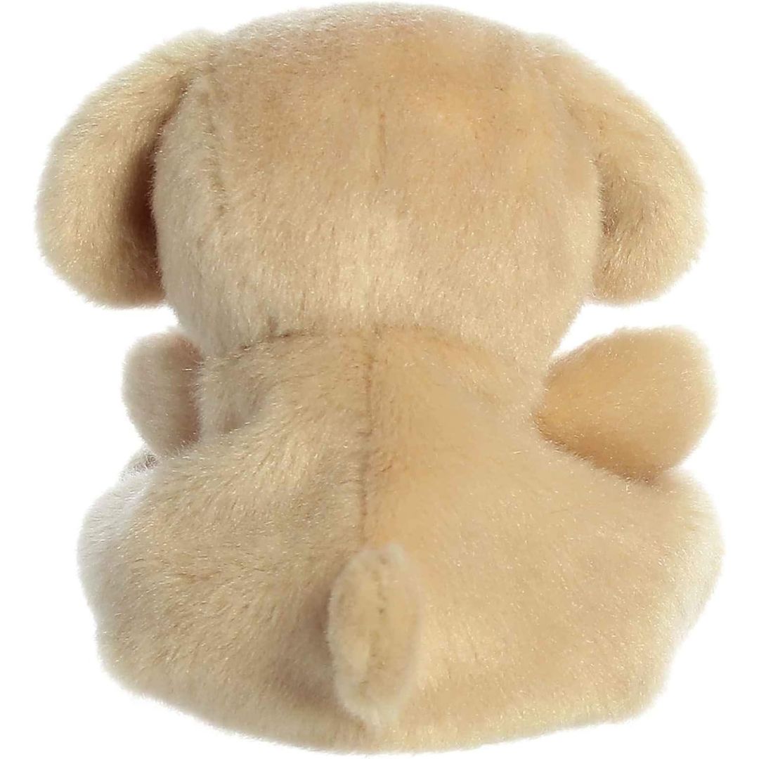 Rear view thumbnail of the Aurora Labrador stuffed toy displaying its smooth, solid creamy-tan plush backing and small plush tail.
