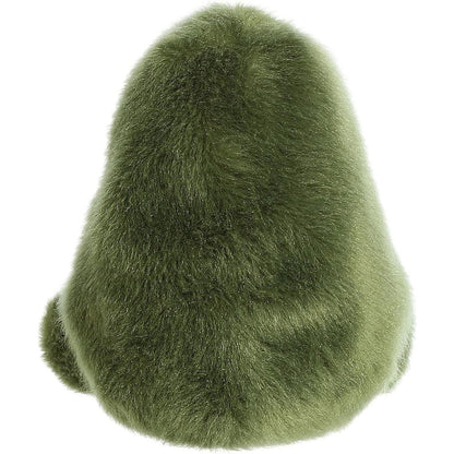 Back view of the Aurora Palm Pals Avocado plush toy showing its solid soft dark green textured back.
