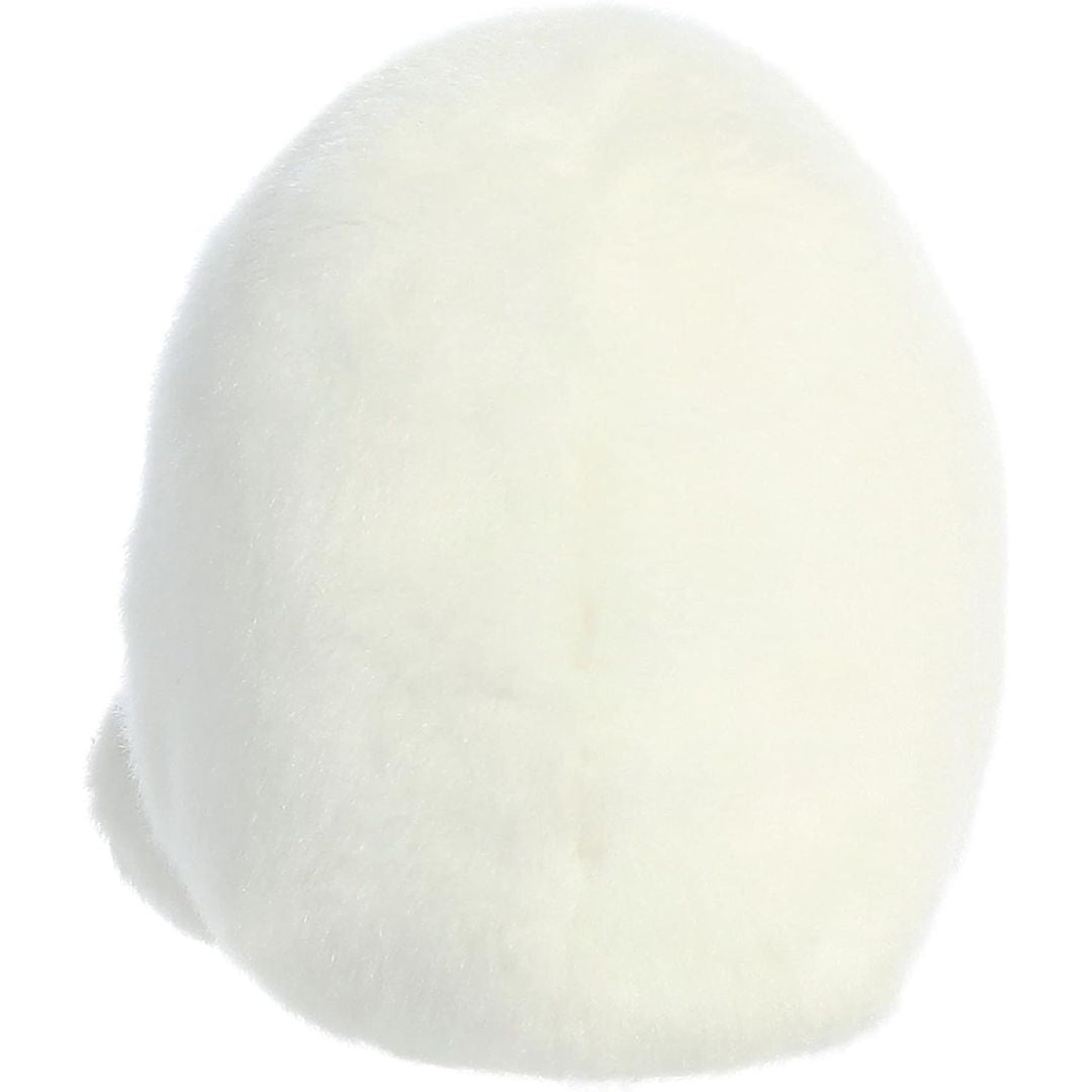 Rear view thumbnail of the Aurora egg stuffed toy displaying its clean, solid white plush backing.