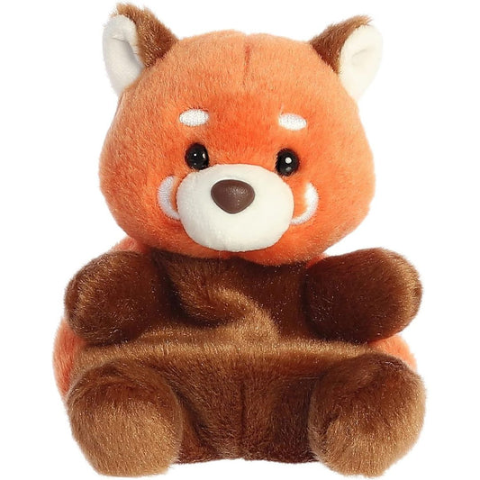 Front view thumbnail of the cute Rei Red Panda plush sitting straight, highlighting its dark safety eyes, dark brown nose, and symmetrical white facial accents.