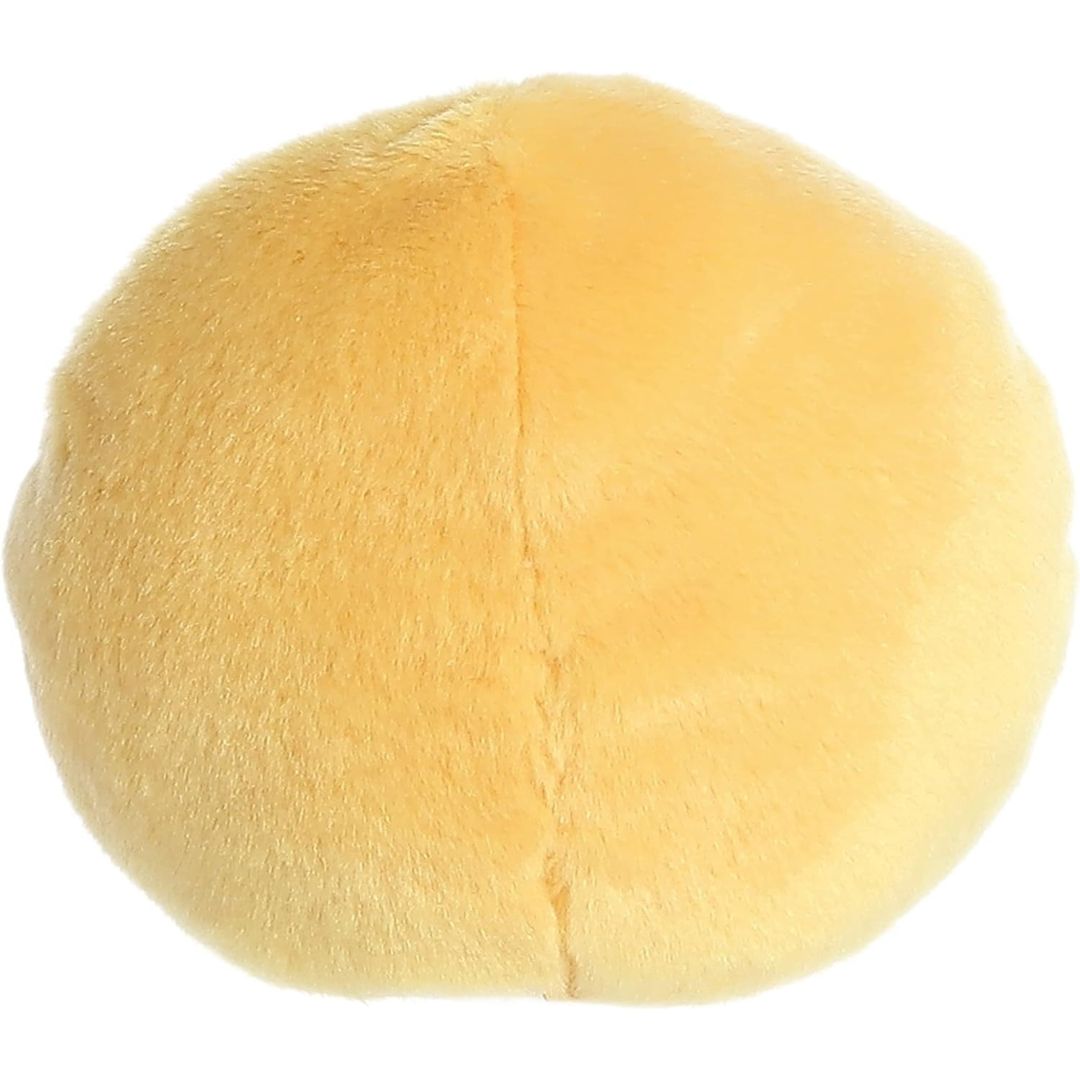 Rear view thumbnail of the Aurora cookie stuffed toy displaying its smooth, solid golden-tan plush backing.
