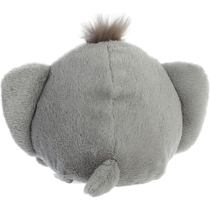 Rear view thumbnail of the Aurora stingray stuffed toy displaying its smooth, solid grey plush backing, outspread wings, and short tapered tail.