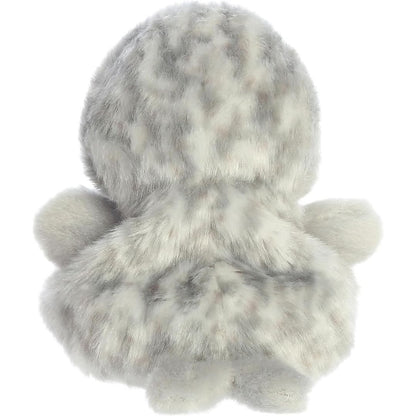 Back view of the Aurora Palm Pals Seal plush toy showing its beautiful grey and white speckled coat.