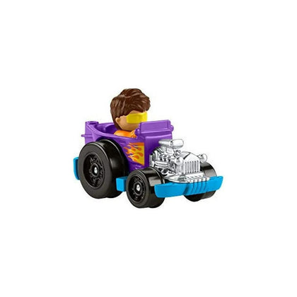 Fisher Price Little People Wheelies Purple / Blue Race Car - GMJ23