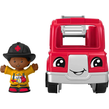 Fisher-Price Little People Fire Truck Toy & Figure Set for Toddlers