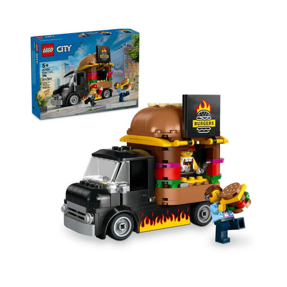 LEGO® City Burger Truck Toy Building Kit 60404, 194 Pieces