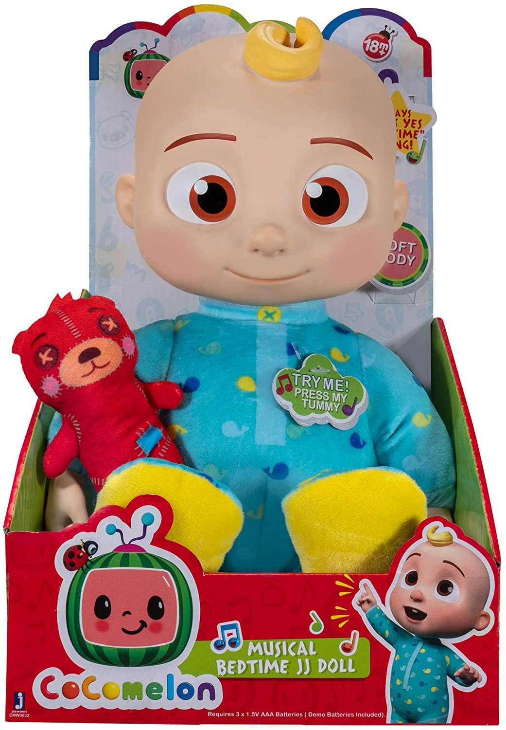 Cocomelon Musical Bedtime JJ Doll, with a Soft, Plush Tummy and Roto H –  GOODIES FOR KIDDIES