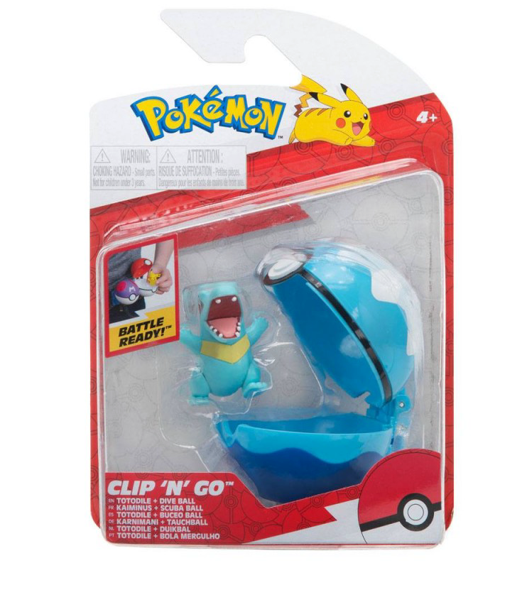 Pokémon  Clip 'N' Go - Totodile + Dive Ball