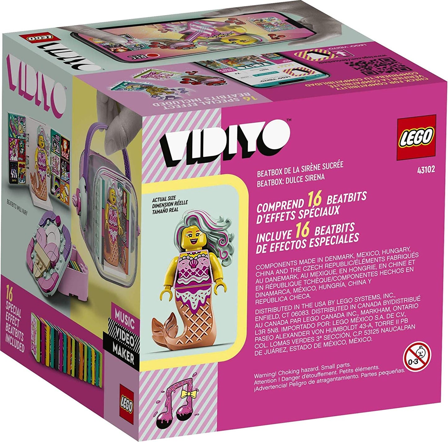 LEGO® VIDIYO Candy Mermaid Beatbox Building Kit with Exclusive Minifigure 43102, 71 Pieces