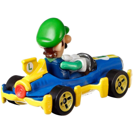 Hot Wheels Mario Kart 1:64 Die-Cast Luigi Mach 8 Vehicle Car