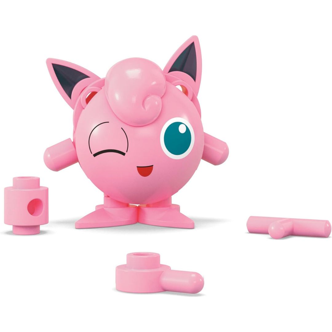 MEGA Pokemon Evergreen Jigglypuff Action Figure Building Set with Poke Ball (20 pc)