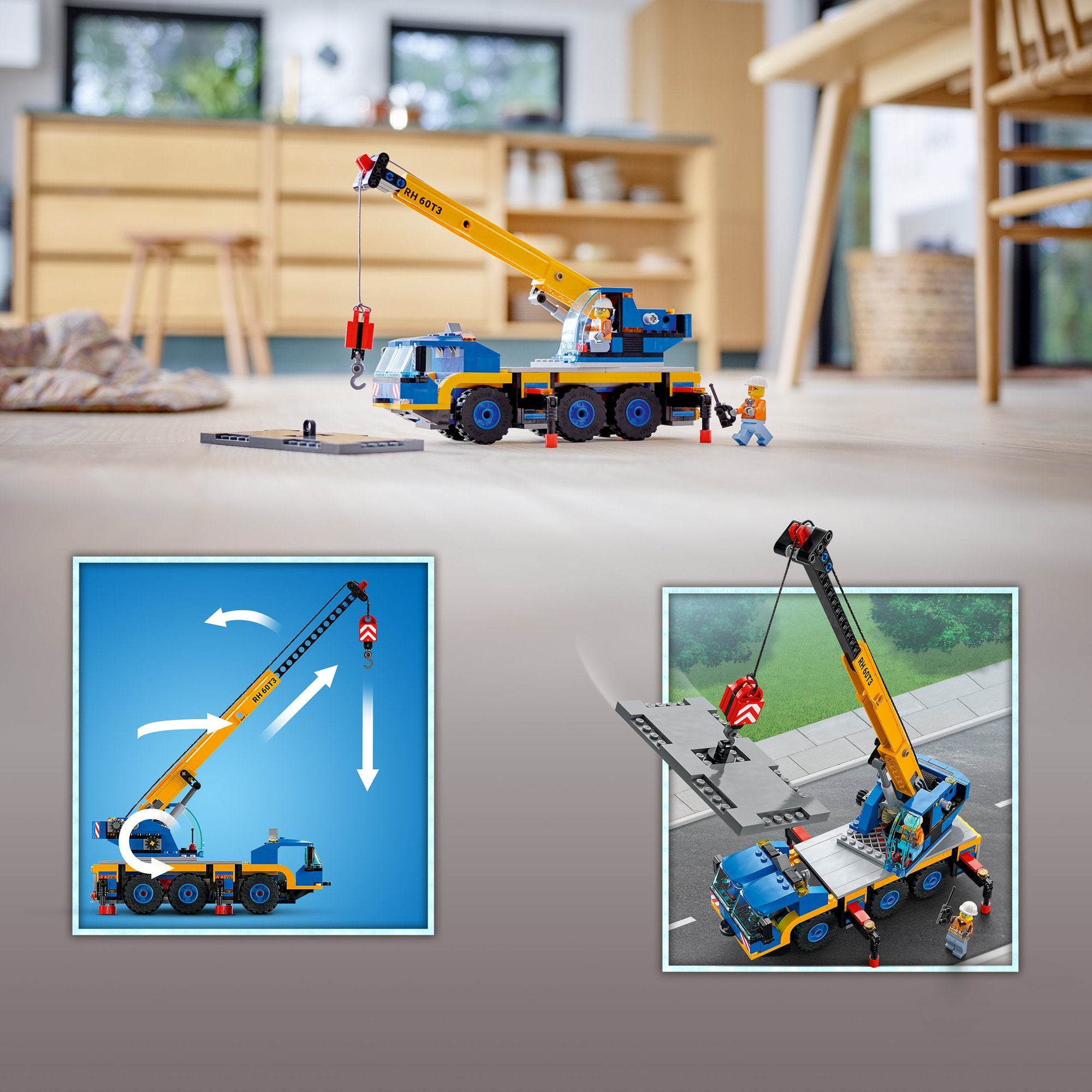 LEGO® City Mobile Crane 60324 Building Kit; (340 Pieces)