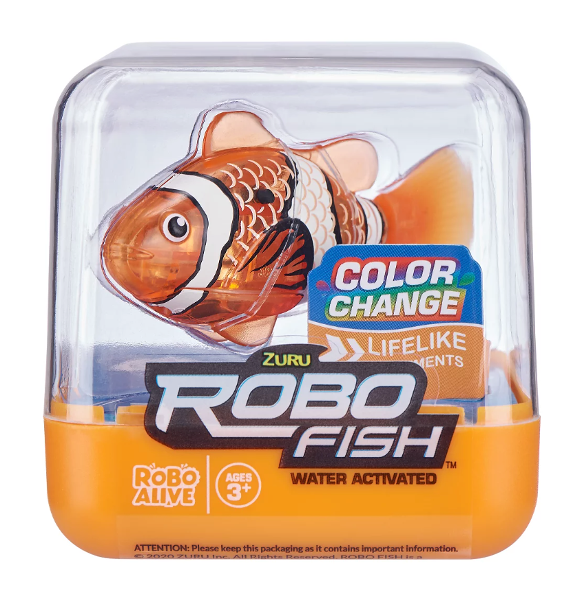 Robo Alive Electronic Interactive Fish Orange