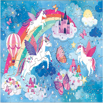 Mudpuppy Unicorn Dreams Scratch and Sniff Puzzle (60 Piece Jigsaw Puzzle)