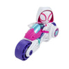 Marvel Spidey and His Amazing Friends, Ghost-Spider Action Figure & Toy Motorcycle, Kids 3 and Up