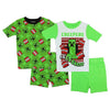 Minecraft Boys 4 Piece Shirts & Shorts Pajama Set