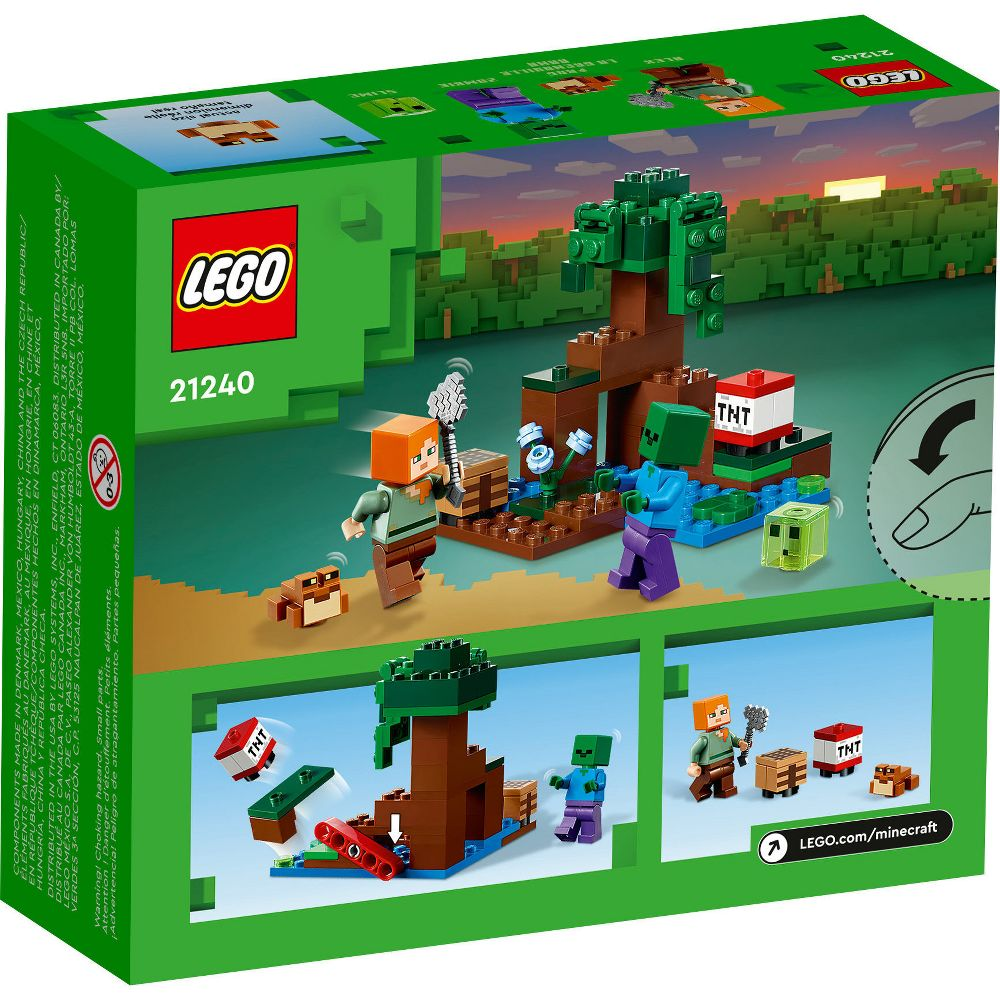 LEGO® Minecraft The Swamp Adventure 21240 Building Toy Set (65 Pieces)