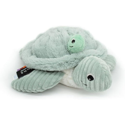 Les Deglingos Ptipotos Savenou Mama & Baby Mint Green Turtle Plush