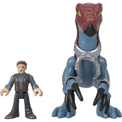 Fisher-Price Imaginext Jurassic World Dominion Therizinosaurus Dinosaur & Owen Grady Poseable Figure Set