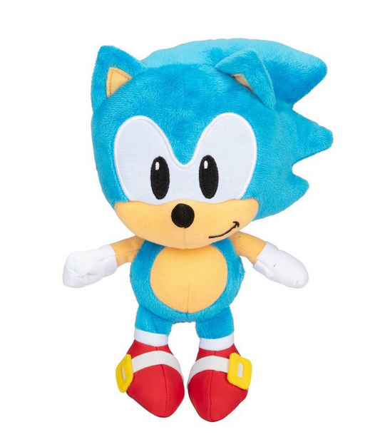 Sonic the Hedgehog 9" Inch Stuffed Animal Plush Toy, Classic Sonic