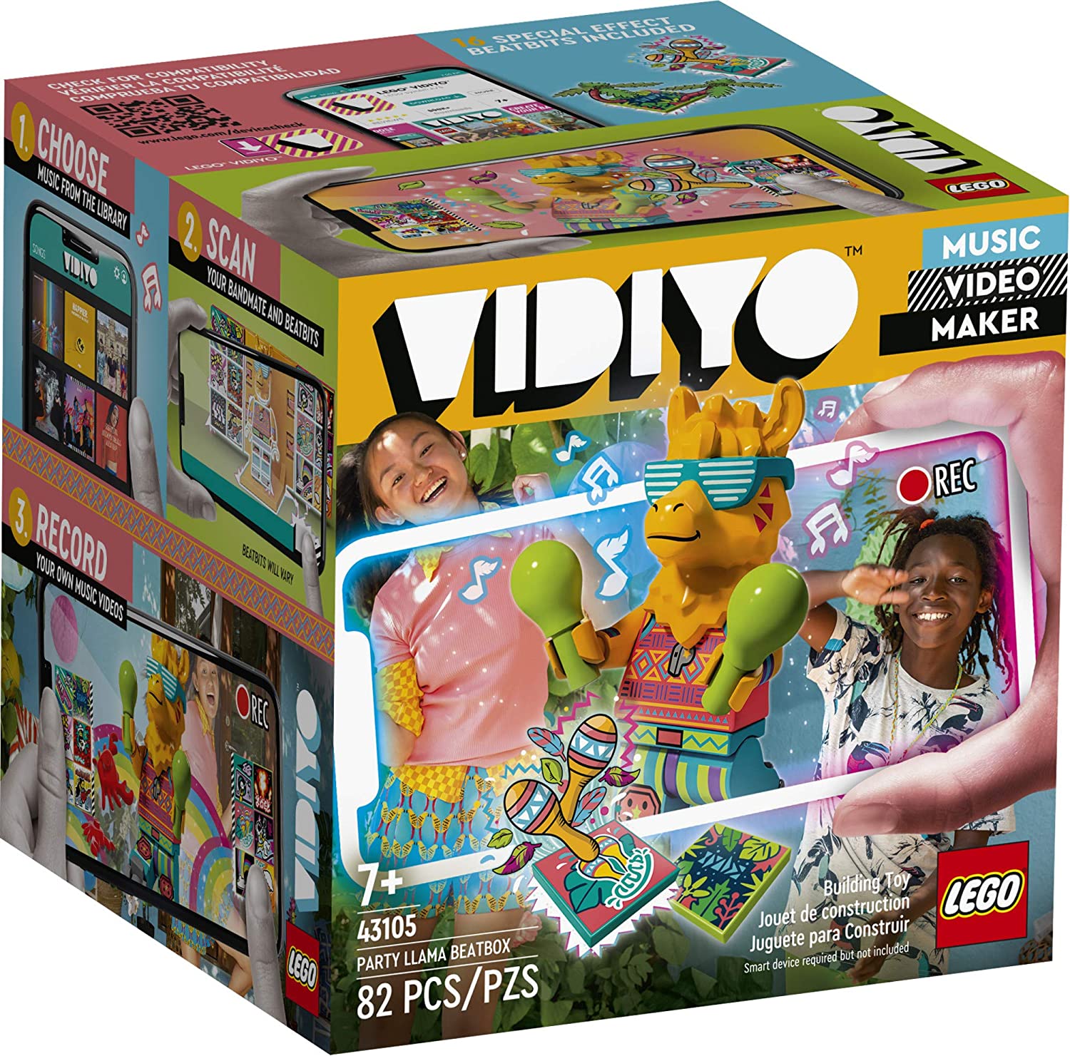 LEGO® VIDIYO Party Llama Beatbox 43105 Building Kit with Minifigure, New 2021 (82 Pieces)