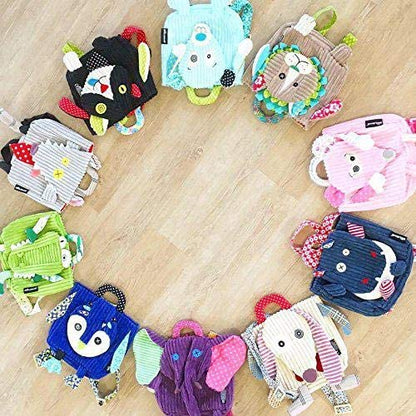 Les Deglingos Corduroy Toddler Backpack, Hippipos the Hippo Bag