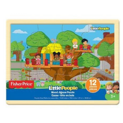 Fisher Price Big Adventure 12 Piece Wood Puzzle (Colors/Styles Vary)