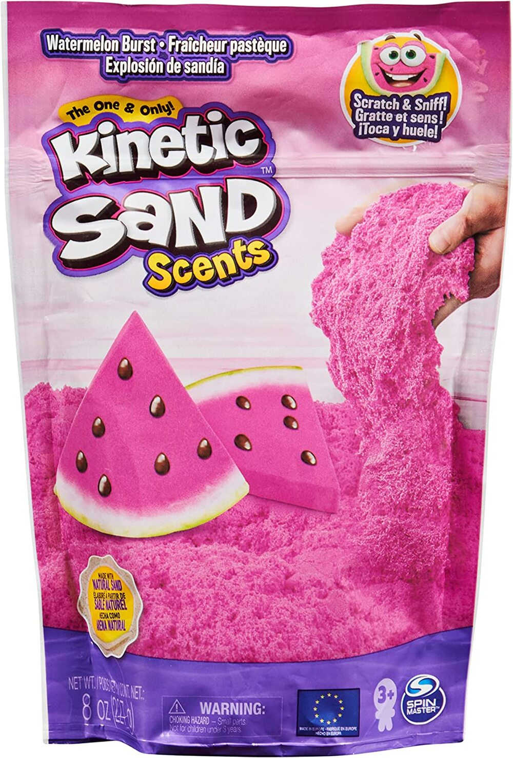 Kinetic Sand Scents, 8oz Watermelon Burst Pink Scented, for Kids Aged –  GOODIES FOR KIDDIES