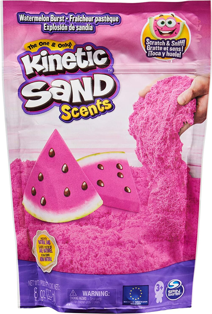 Kinetic Sand Scents, 8oz Watermelon Burst Pink Scented, for Kids Aged 3 and Up