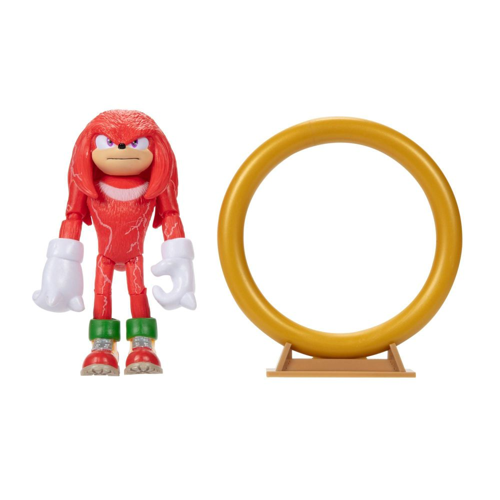Sonic the Hedgehog 2 Knuckles with Ring Stand Action Figure